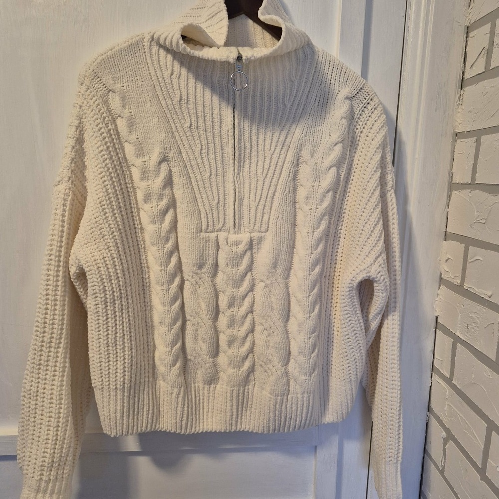 Olive and Oak half zip Woman’s Sweater